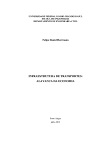 INFRAESTRUTURA DE TRANSPORTES: ALAVANCA DA ECONOMIA