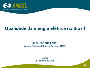 Qualidade da energia elétrica no Brasil