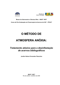 Método de atmosfera anóxia