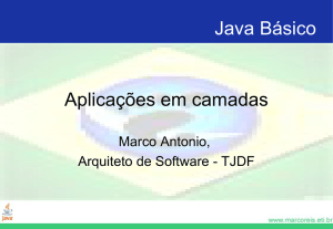 Java Básico Aplicações em camadas
