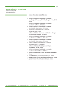 projectos de reabilitação - APP Arquitectos Associados