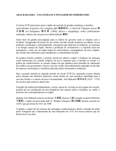 arai hakuseki - Associação Brasileira de Estudos Japoneses