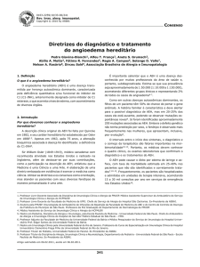 Diretrizes do diagnóstico e tratamento do angioedema