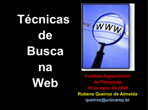 Técnicas de Busca na Web - Dicas-L