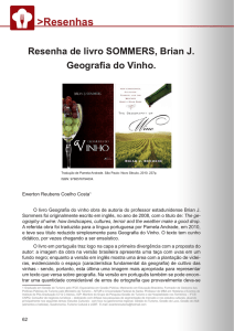 Resenha do livro Geografia do Vinho, SOMMERS, Brian J.