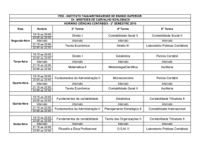 Fundamentos da contabilidade Teoria das Organizações II