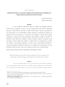 320 artigo original percepção de risco e conceitos sobre plantas