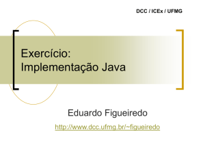Exercício: Implementação Java