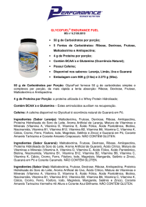 GLYCOFUEL® ENDURANCE FUEL • 50 g de Carboidratos por