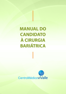 Manual do Candidato à Cirurgia Bariátrica