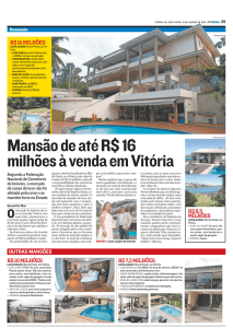 Mansão de até R$ 16 milhões à venda em Vitória