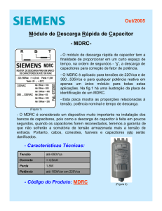 Módulo de Descarga Rápida de Capacitor - MDRC-