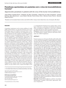 Parasitoses oportunistas em pacientes com o vírus da