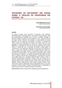 um olhar sobre a criação de fronteiras em goiânia