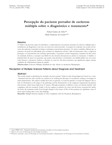 Percepção do paciente portador de esclerose múltipla sobre o