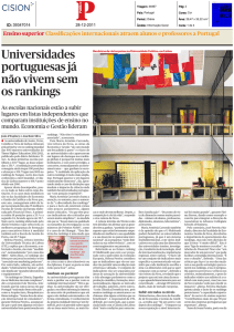 Universidades portuguesas já não vivem sem os rankings