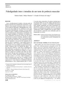 Fidedignidade inter e intradias de um teste de potência muscular