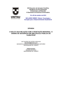 dph0654 o solo e sua relação com a vegetação regional