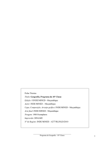 Geografia: programa da 10a classe