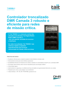 Baixar o PDF de especificações da rede DMR TN9300-1