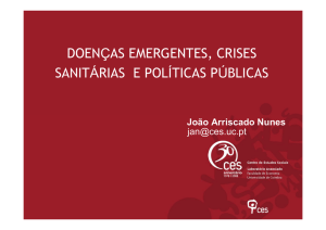 doenças emergentes, crises sanitárias e políticas públicas