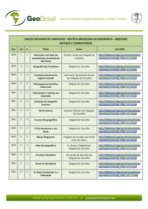 carlos delgado de carvalho - Grupo de Estudos GEOBRASIL