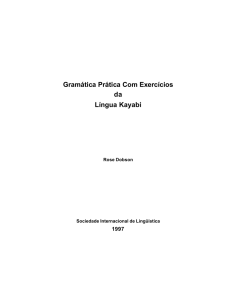 Gramática Prática Com Exercícios da Língua Kayabi