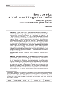 Ética e genética: a moral da medicina genética corretiva