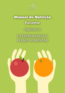 Determinando o Plano Alimentar