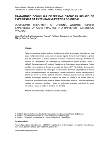TRATAMENTO DOMICILIAR DE FERIDAS CRÔNICAS: RELATO DE