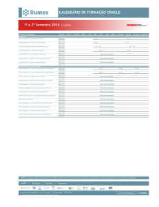 Calendário Oracle