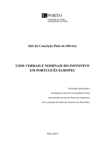 usos verbais e nominais do infinitivo em português europeu