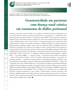 Genotoxicidade em pacientes com doença renal crônica em