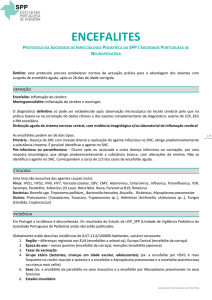 encefalites - Sociedade Portuguesa de Neuropediatria