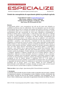 Estudo das consequências do aquecimento global na