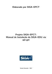 SIGA-EDU - Manual de Instalação via Terminal