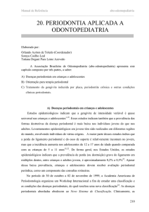 Capítulo 20 Periodontia aplicada a Odontopediatria