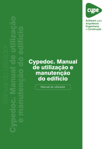 Cypedoc. Manual de utilização e manutenção do edifício