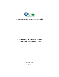 Clusterização De Dados Usando Algoritmos Imunoinspirados