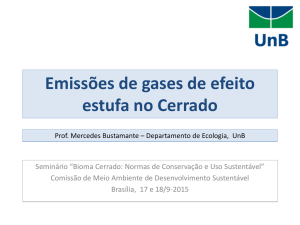 Emissões de gases de efeito estufa no Cerrado