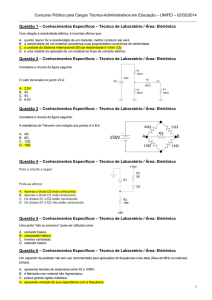 Prova Tecnico Lab area Eletronica