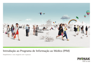 Introdução ao Programa de Informação ao Médico (PIM)