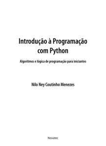 Sumário - Introdução à Programação com Python