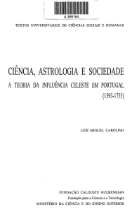 ciência, astrologia e sociedade