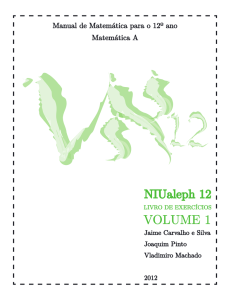 NiuAleph 12 - Livro de Exercícios para o 12.º ano de Matemática A