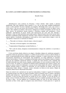 da caneta ao computador ou entre filosofia e literatura