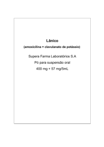 Lânico (amoxicilina + clavulanato de potássio)