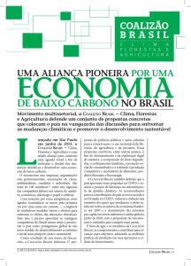 DE BAIXO CARBONO NO BRASIL