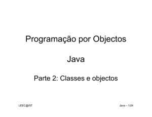 Programação por Objectos Java