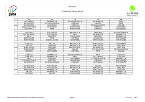 MANHÃ Relatório de Turmas (Geral)
